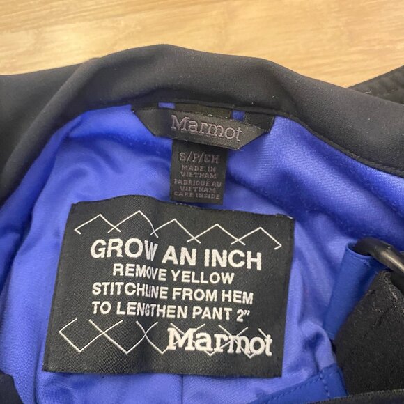 MARMOT Kids Snow Pants/Ski Bibs Size Small - Picture 3 of 7